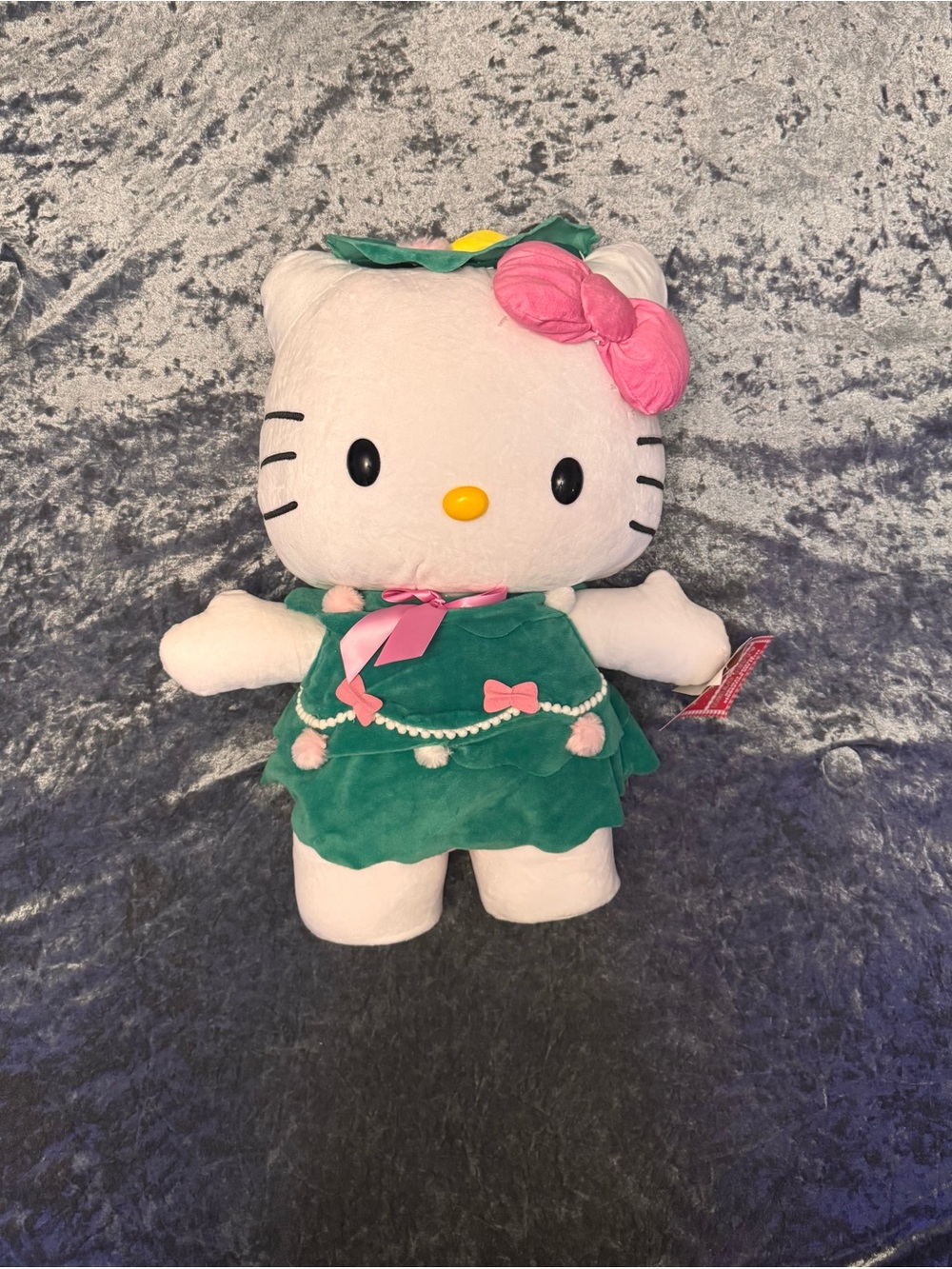 Sanrio Hello Kitty Plush in White, Green, Pink
